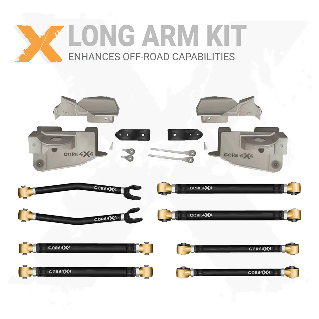 [J-JK-C-LAK8] Jeep Wrangler JK - JKU 07-18 12pc Heavy-Duty Adjustable Long Arm Upgrade Kit.webp