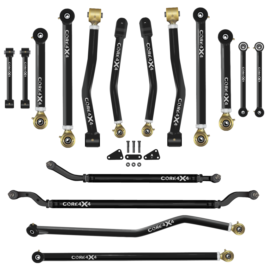 Jeep Gladiator JT 20+ 16pc Camp Series Adjustable Control Arm, Track Bar, End Link Kit