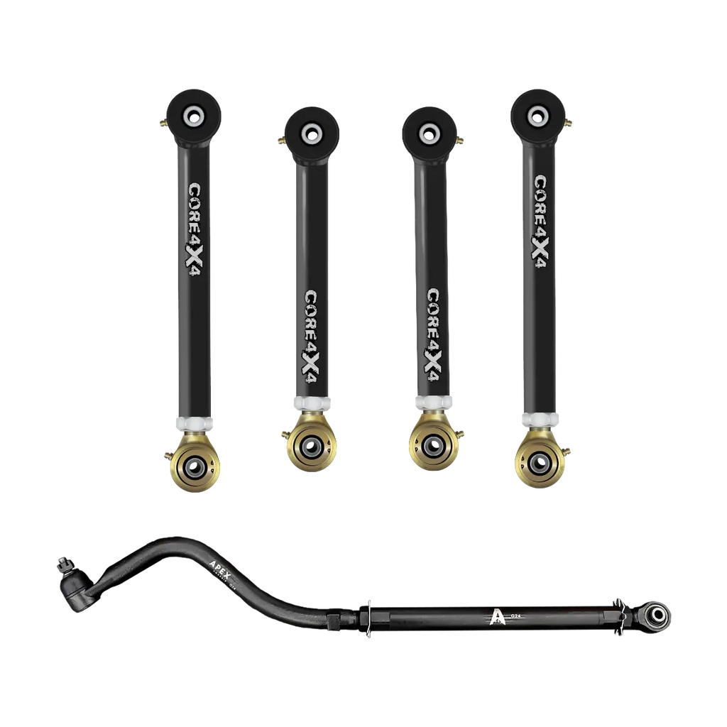 Dodge Ram 2500 00-02 5pc Trail Series Front Adjustable Control Arm, Track Bar Kit