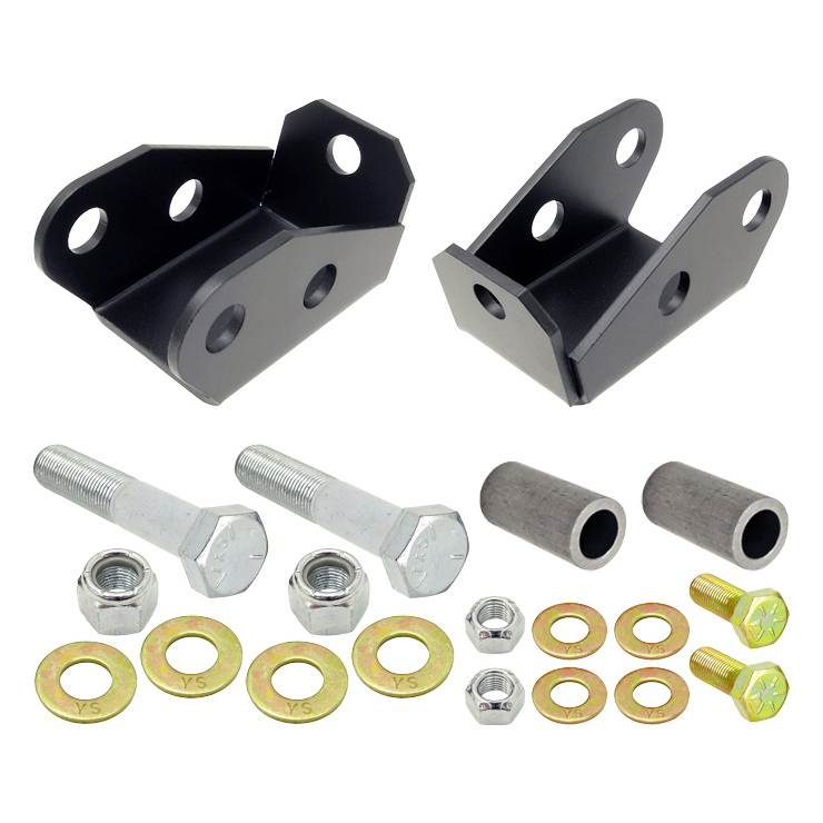 RockJock Shock Mount Extensions, TJ/LJ Rear Lower, Incl. Hardware, Pair