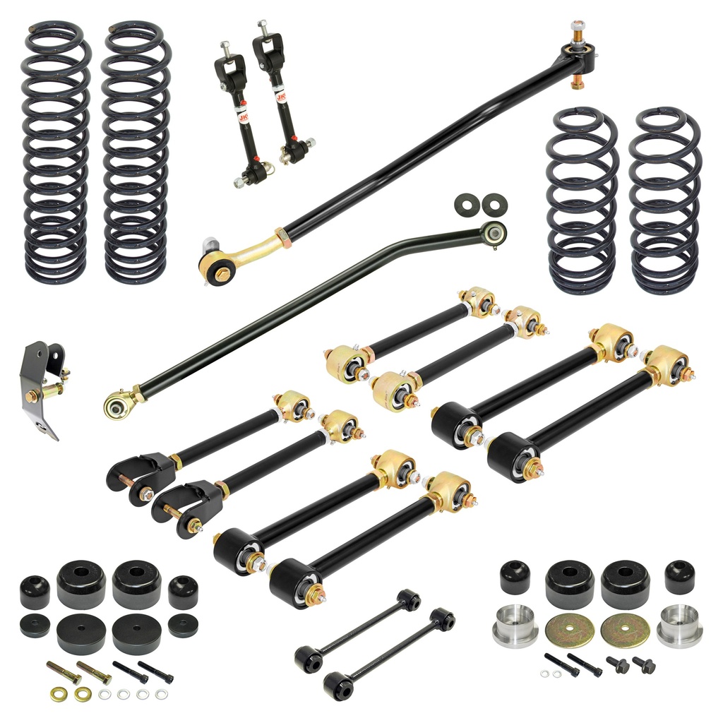 RockJock Pro Edition Johnny Joint Suspension System for TJ, 4 in. lift