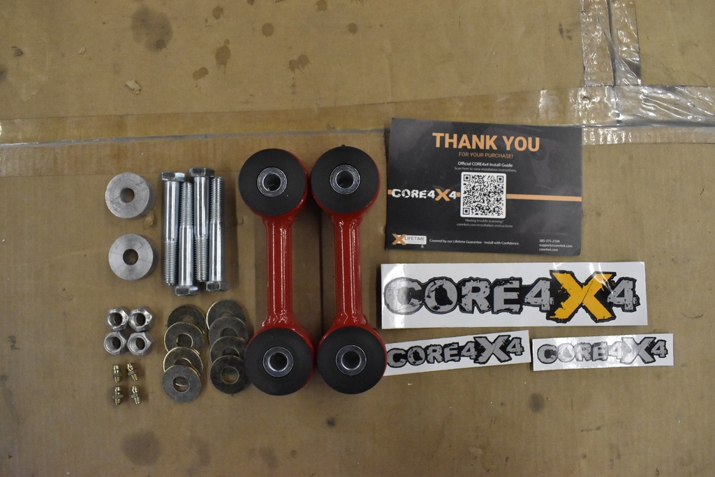 JK/JKU/JL/JLU/JT Cruise Series Front End Links w/Hardware for Stock Height *Blemished*