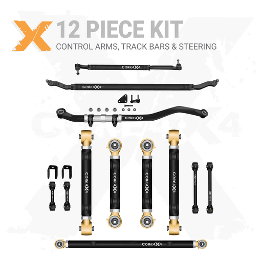 [R-25-2014-AL-K12] Ram 2500 14-24 12pc Adjustable Control Arms, End Links, Track Bars, Steering Kit