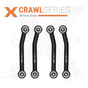 Jeep Wrangler TJ 97-06 LJ 04-06 4pc Crawl Series Fixed Length Lower Control Arm Kit