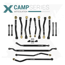 Jeep Wrangler JL / JLU 18+ 16pc Camp Series Adjustable Control Arm, Track Bar, Steering, End Link Kit