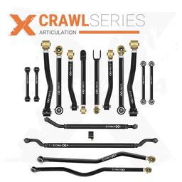 Jeep Wrangler JK / JKU 07-18 16pc Crawl Series Adjustable Control Arm, Track Bar, Steering, End Link Kit