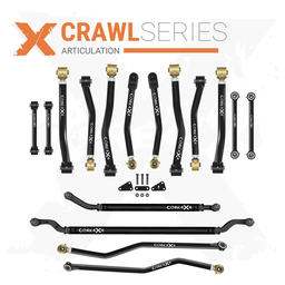 Jeep Wrangler JL / JLU 18+ 16pc Crawl Series Adjustable Control Arm, Track Bar, Steering, End Link Kit