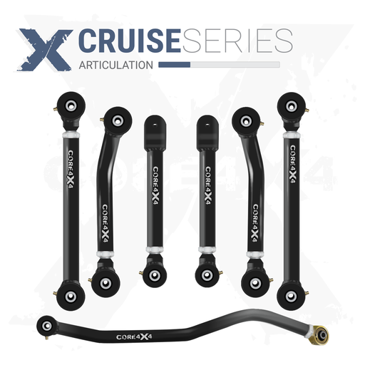 [CRS-J-WJ-K7] Jeep Grand Cherokee WJ 99-04 7pc Cruise Series Adjustable Control Arm, Track Bar Kit