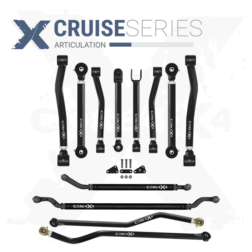 [CRS-J-JL-K12] Jeep Wrangler JL / JLU 18+ 12pc Cruise Series Adjustable Control Arm, Track Bar, Steering Kit