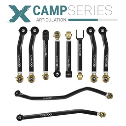 Jeep Wrangler TJ 97-06 LJ 04-06 10pc Camp Series Adjustable Control Arm, Track Bar Kit