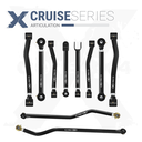 Jeep Wrangler JL / JLU 18+ 10pc Cruise Series Adjustable Control Arm, Track Bar Kit