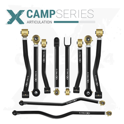 Jeep Wrangler JK / JKU 07-18 10pc Camp Series Adjustable Control Arm, Track Bar Kit