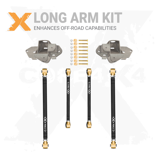 [J-JL-R-LAK4] Jeep Wrangler JL / JLU 18+ 6pc Rear Adjustable Heavy-Duty Kit Long Arm Upgrade Kit