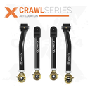Jeep Grand Cherokee WJ 99-04 4pc Crawl Series Front Adjustable Control Arm Kit