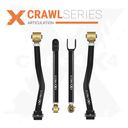 Jeep Wrangler JK / JKU 07-18 4pc Crawl Series Front Adjustable Control Arm Kit