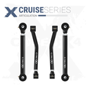 Jeep Wrangler JL / JLU 18+ 4pc Cruise Series Rear Adjustable Control Arm Kit