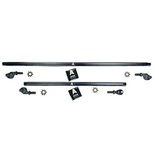 [KIT145-NoFlip] Apex Chassis Heavy Duty Jeep Wrangler JK - 1 Ton Steering Kit - Steel