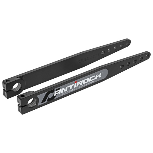 [RJ-202007-103] Antirock Fabricated Steel Sway Bar Arms, 18 in. Long, 16.195 in. C-C, 5 Holes, Incl. Stickers, Pair