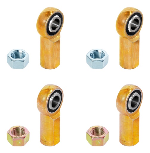 [RJ-527003-101] RockJock Adjustable Sway Bar End Link Rod End Pack for JT Rear w/ Antirock