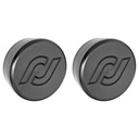 RockJock Frame Tube Plugs for JK Frame, Front, CNC Machined Black Delrin