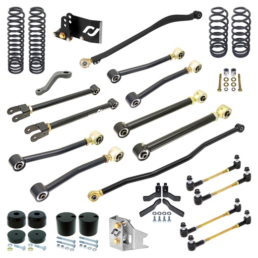 [RJ-JK2DR1-101] RockJock Pro Edition Johnny Joint Suspension System for JK Wrangler (2-door), 4 in. lift