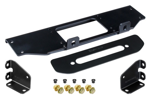 [RJ-641100-101] RockJock JL/JT Winch Plate Kit for Factory Steel Bumper (for use with or without CE-9033JLS RockJock Towing Kit)