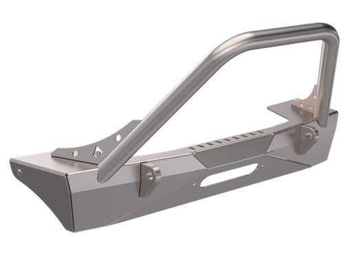 [JJ8011] Jeep JL,JT,JK Artec Sentinel Front Bumper with Hoop - Bare Steel