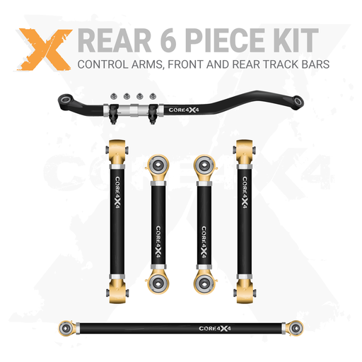 [R-25-2014-K6] Ram 2500 14-24 6pc Front-Rear Adjustable Control Arms, Track Bar Kit